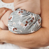 Blümchen Stoffwindel AI2-Überhose | WickelArt