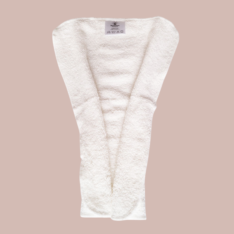 BLÜMCHEN Prefolds aus Bambus-Baumwolle-Frottee 5er-Pack