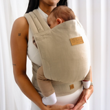 Babytrage Isara Quick Halfbuckle Sanstone Linen