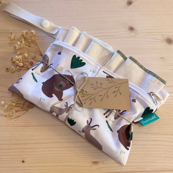 MiniMini-Wetbag mit Waschtücher-Set