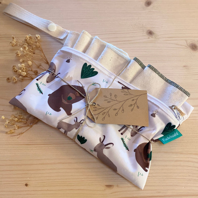 MiniMini-Wetbag mit Waschtücher-Set
