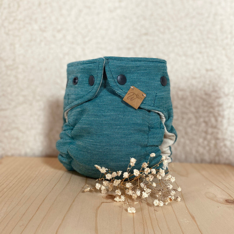 WickelArt Wollüberhose Mini Gletschersee vorne