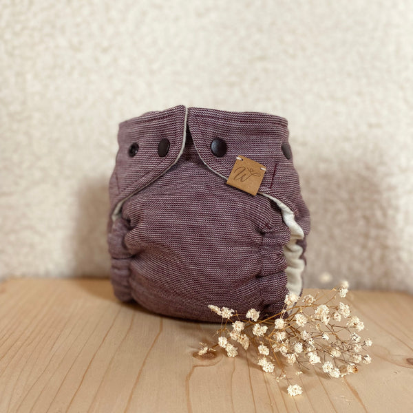 WickelArt Wollüberhose Mini Waldärdbeeri vorne