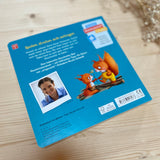 Rückseite des Buches ‚Mein artgerecht-Geschwisterbuch‘ mit Beschreibungstext zu Geschwisteralltag & artgerecht-Tipps.