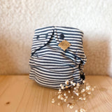 WickelArt Wollüberhose Mini Schwarz und Weiss