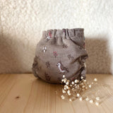 WickelArt Wollüberhose Mini Wintervögeli Rückseite