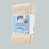 XKKO Mullwindel 60 x 60 cm 10er-Pack Bio-Baumwolle