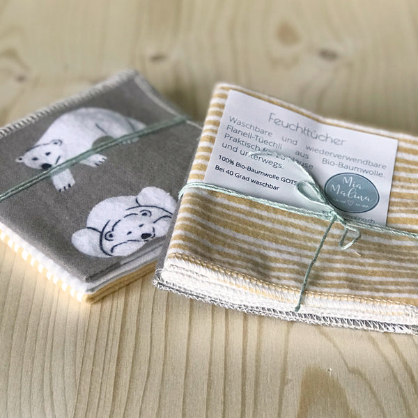MIAMALINA Waschlappen 3er-Set