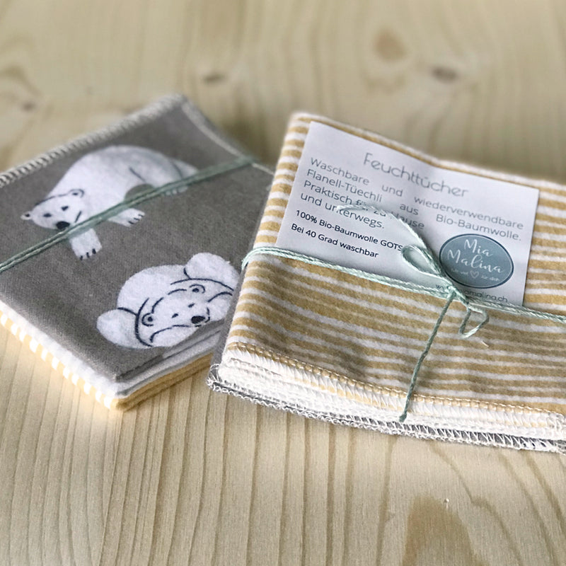 MIAMALINA Waschlappen 3er-Set